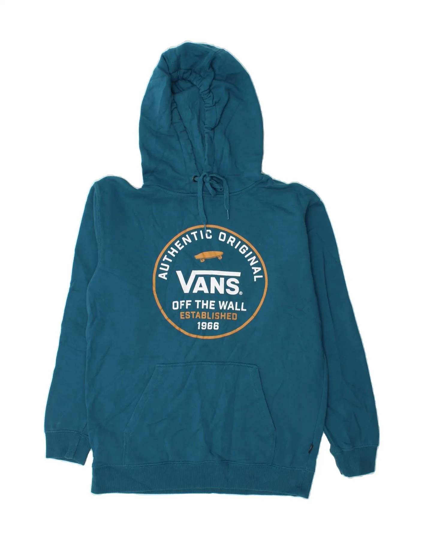 VANS Mens Graphic Hoodie Jumper Medium Blue
