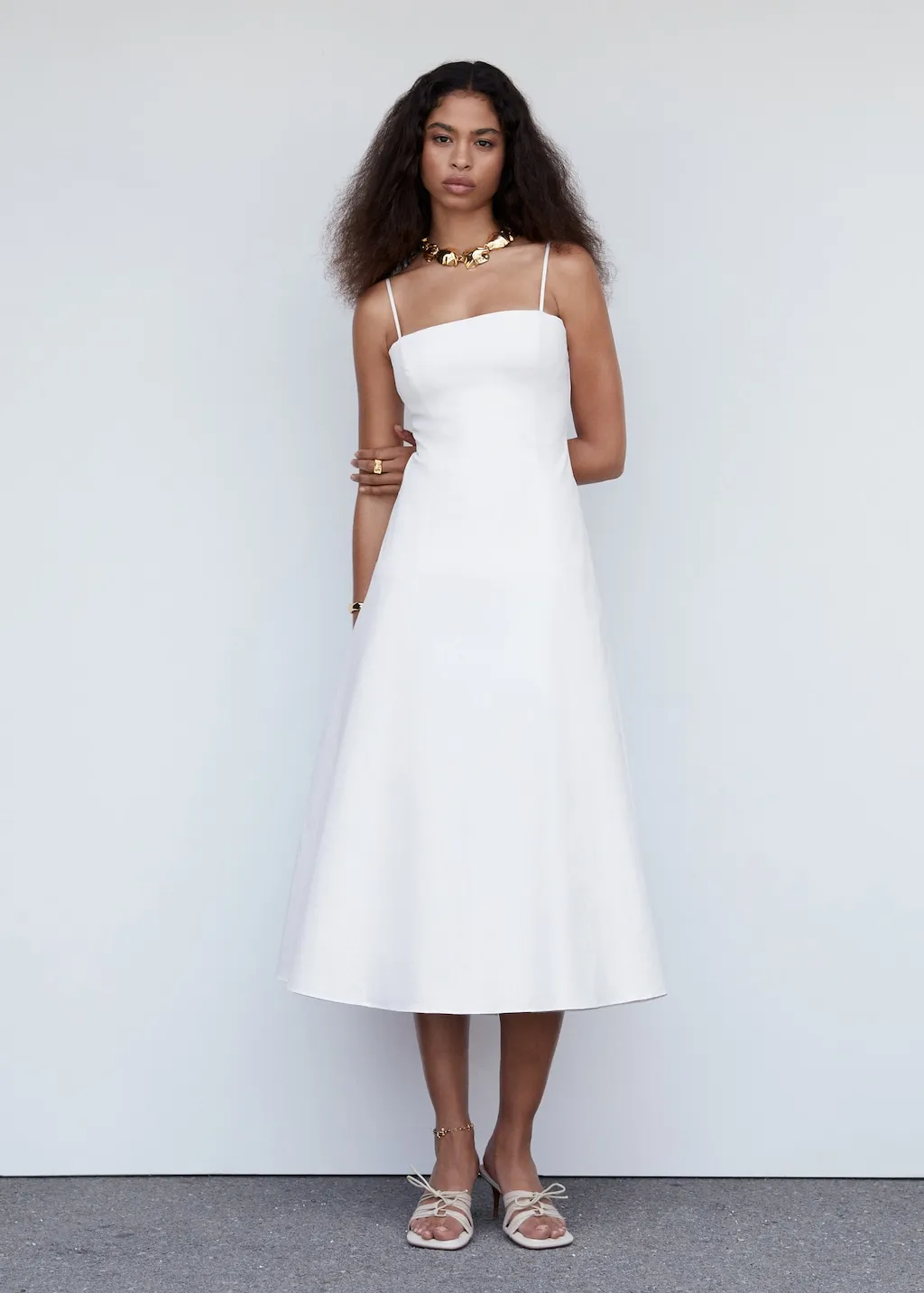 Vestito midi dettaglio schiena