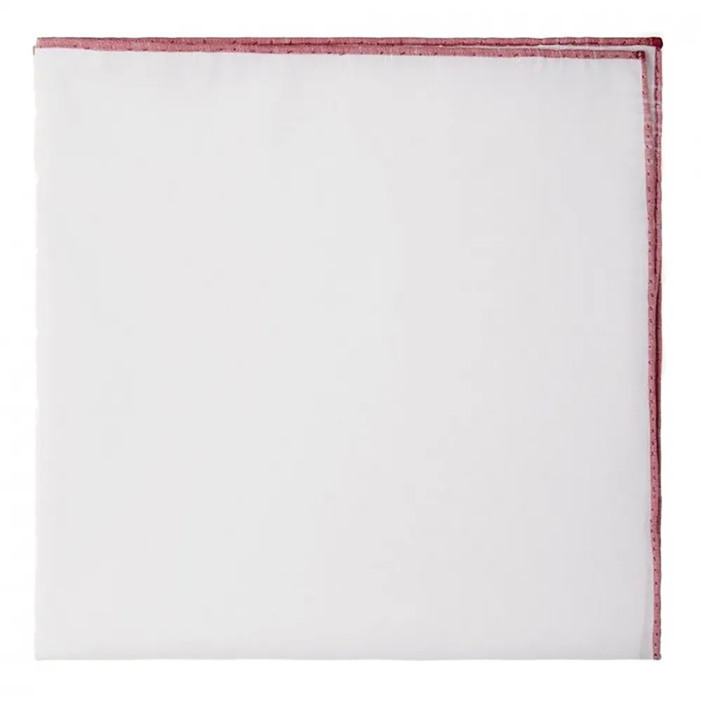 Viola Milano - Fazzoletto da Taschino in Cotone/Lino Carlo Riva - Rosso - Handmade in Italy - Luxury Exclusive Collection