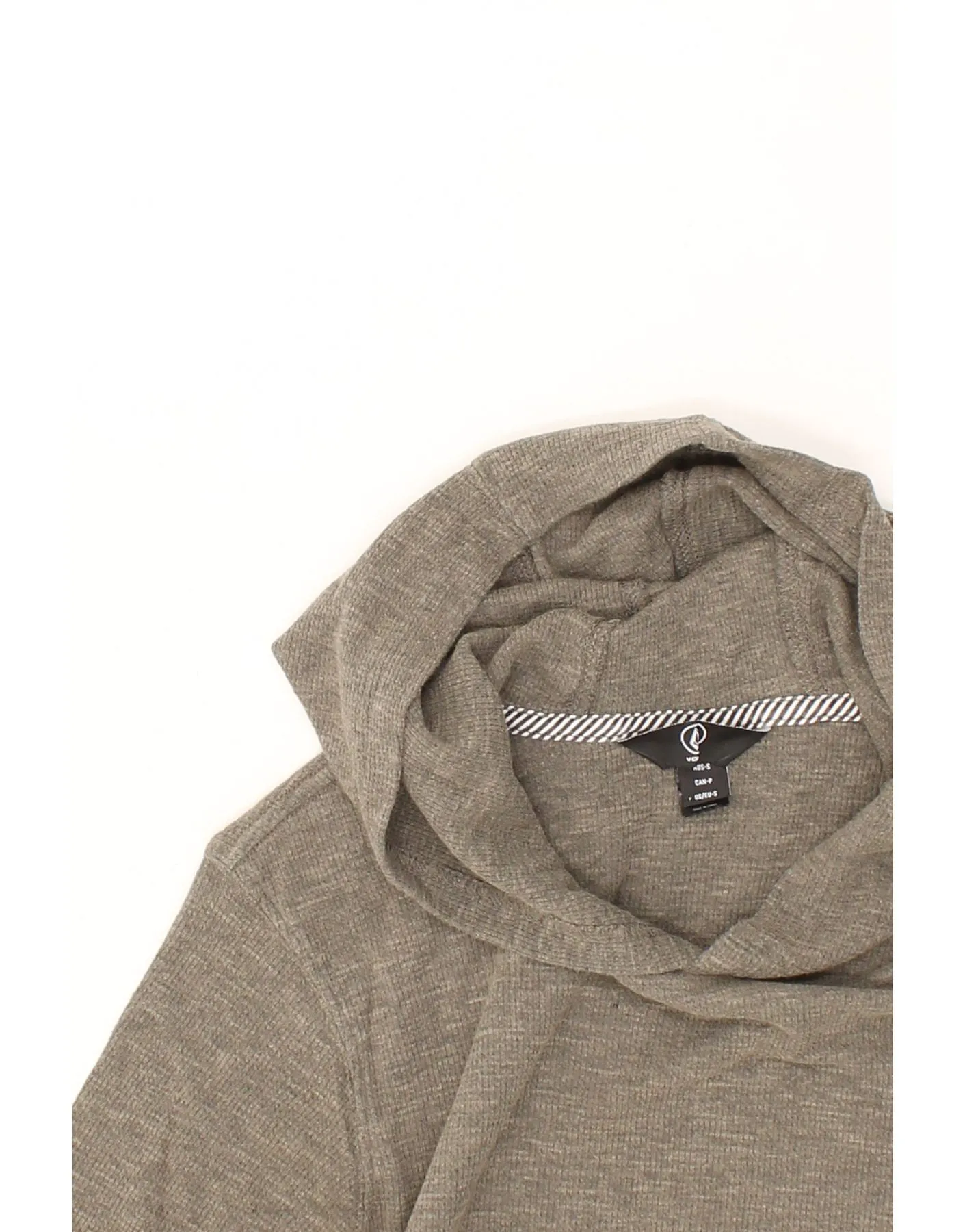VOLCOM Mens Hoodie Jumper Small Grey Cotton